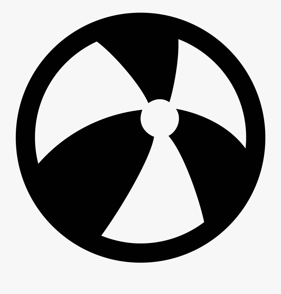 Transparent Beach Balls Png - Beach Ball Glyph Icons, Transparent Clipart