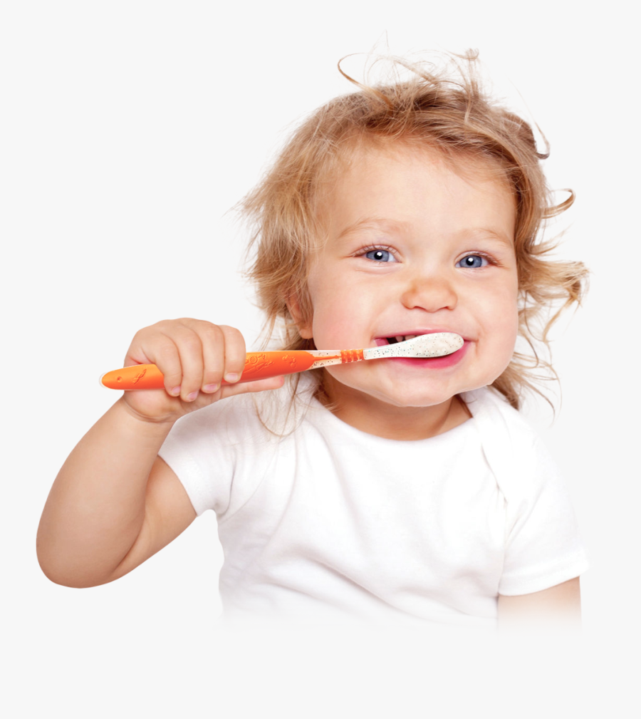 Kid - Children Brushing Teeth, Transparent Clipart