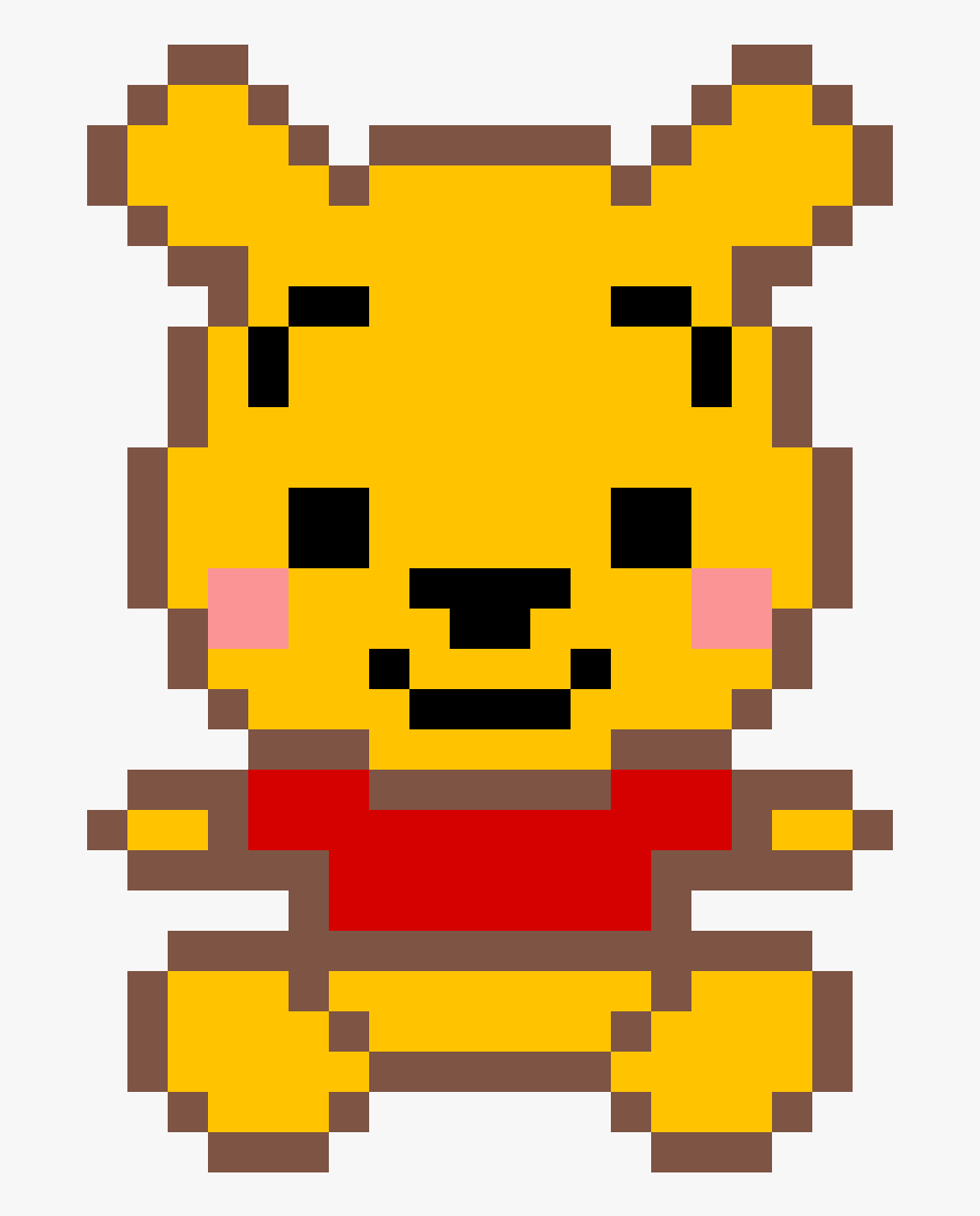 Pixel Art Winnie, Transparent Clipart