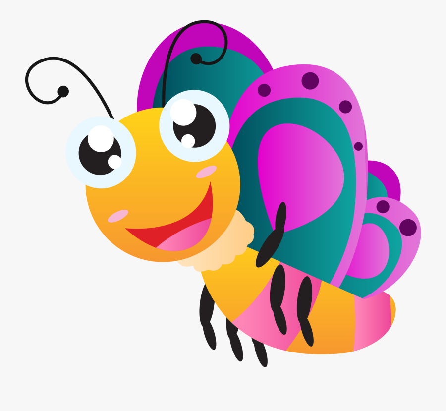 Transparent Clever Clipart - Clip Art Bee And Butterfly, Transparent Clipart