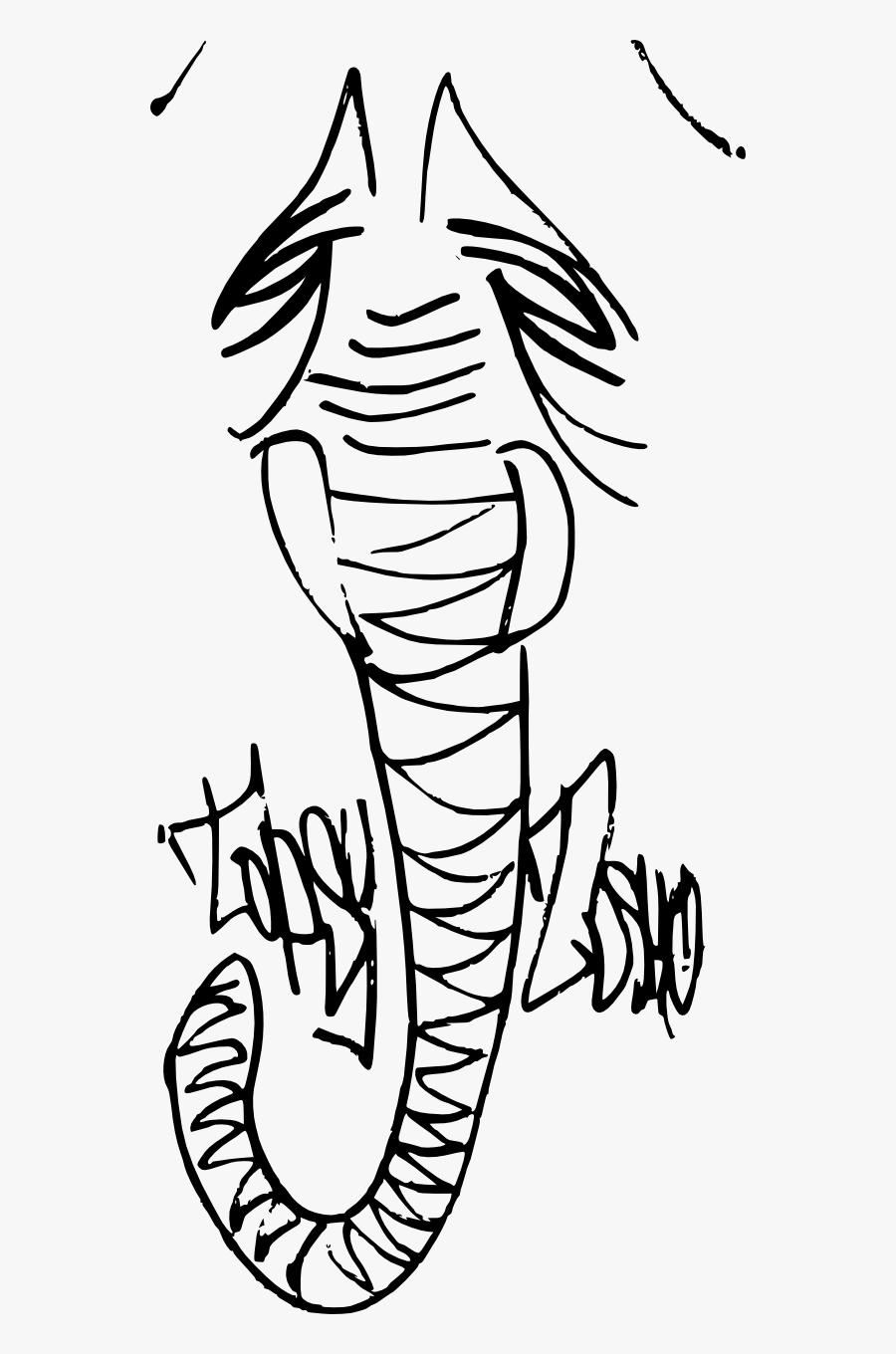 Phant 1280 - Line Art, Transparent Clipart