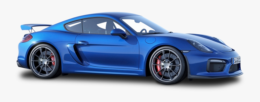 Porsche Clipart Blue Sports Car - Porsche Cayman Gt, Transparent Clipart
