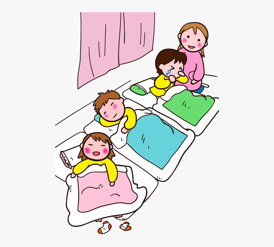 Reflection Clipart Clever Child - 保育 士 イラスト お 昼寝, Transparent Clipart
