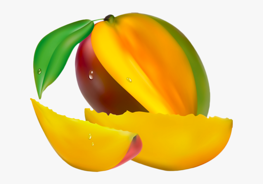 Tubes Fruits / Légumes - Sliced Mango, Transparent Clipart
