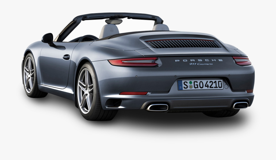 Porsche 911 Carrera Back View Car Png Image - Porsche 911 2017 Convertible, Transparent Clipart