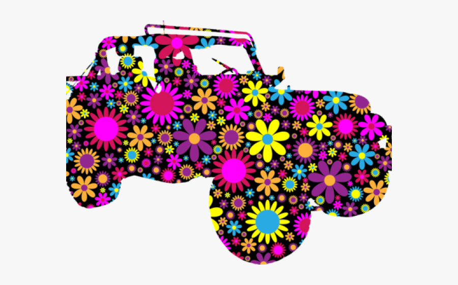 Porsche Clipart Silhouette - Bold Graphic Flower Illustrations Vector, Transparent Clipart