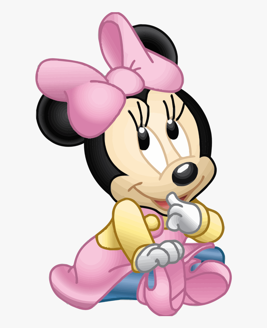 #mq #pink #minnie #minniemouse #baby - Baby Minnie Mouse Png, Transparent Clipart