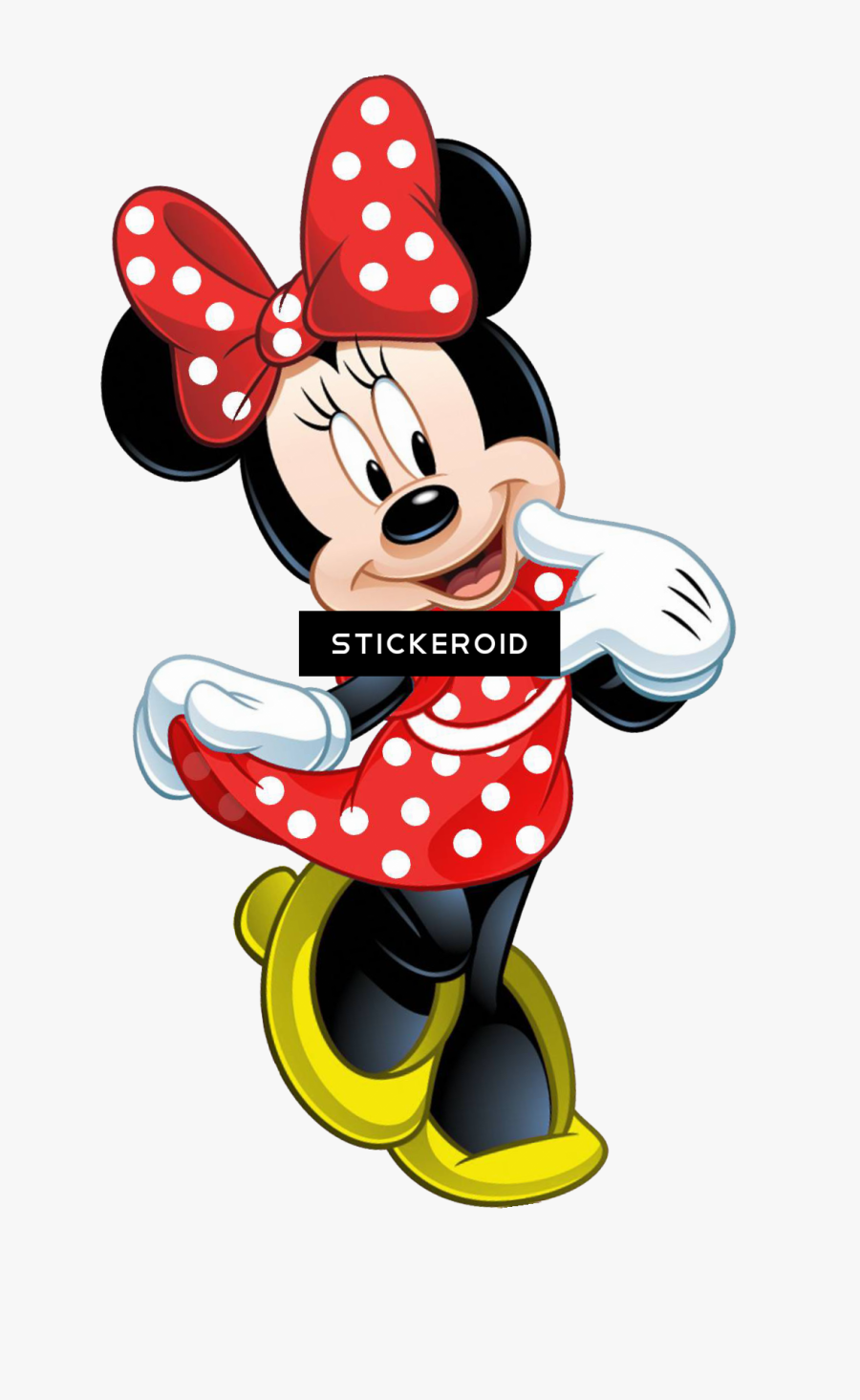 Minnie Clipart Blushing Minnie, Transparent Clipart