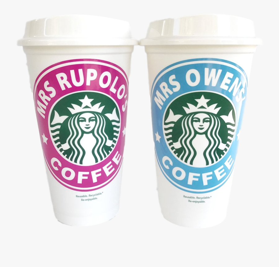 Personalized Starbucks Tumbler Png - Personalized Starbucks Cups Teachers, Transparent Clipart