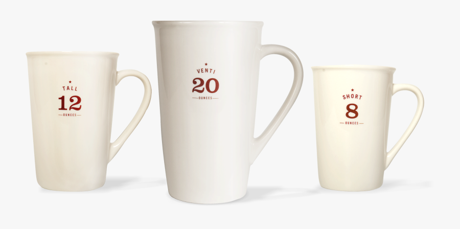 Starbucks Large Mug, Transparent Clipart