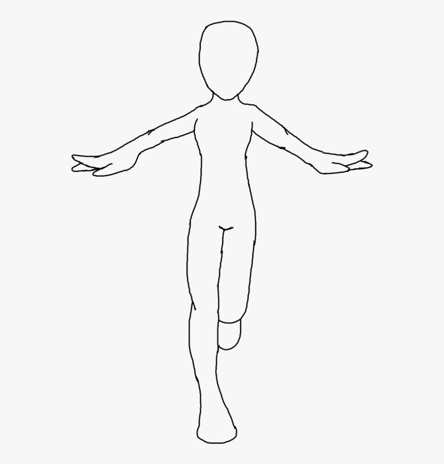 Human Outline 88075 - Standing, Transparent Clipart