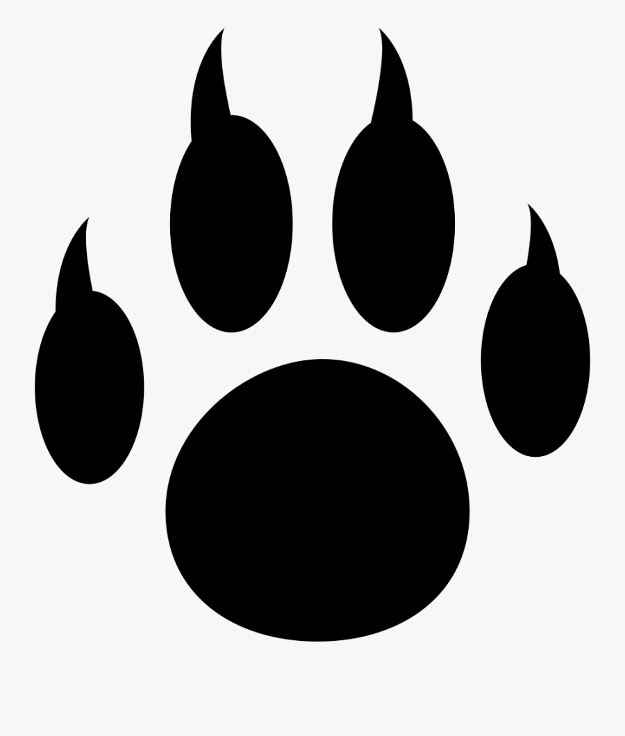 Pet Paw With Nails - Vết Chân Chó Logo, Transparent Clipart