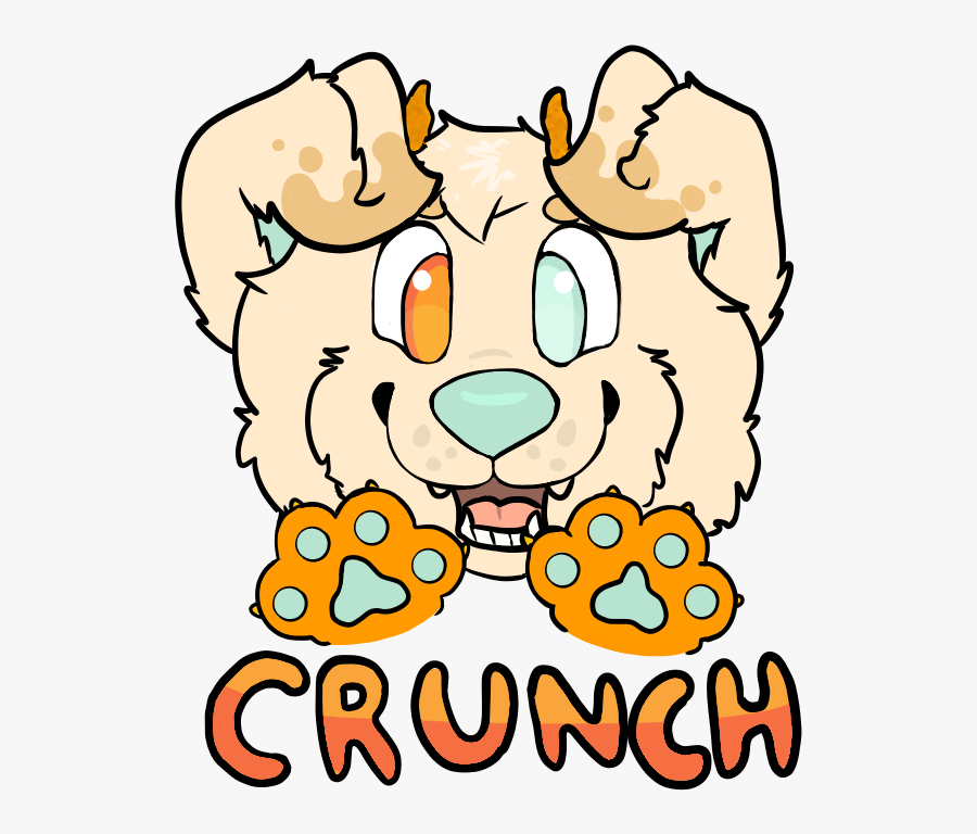 Crunch Puppy Paws Badge, Transparent Clipart