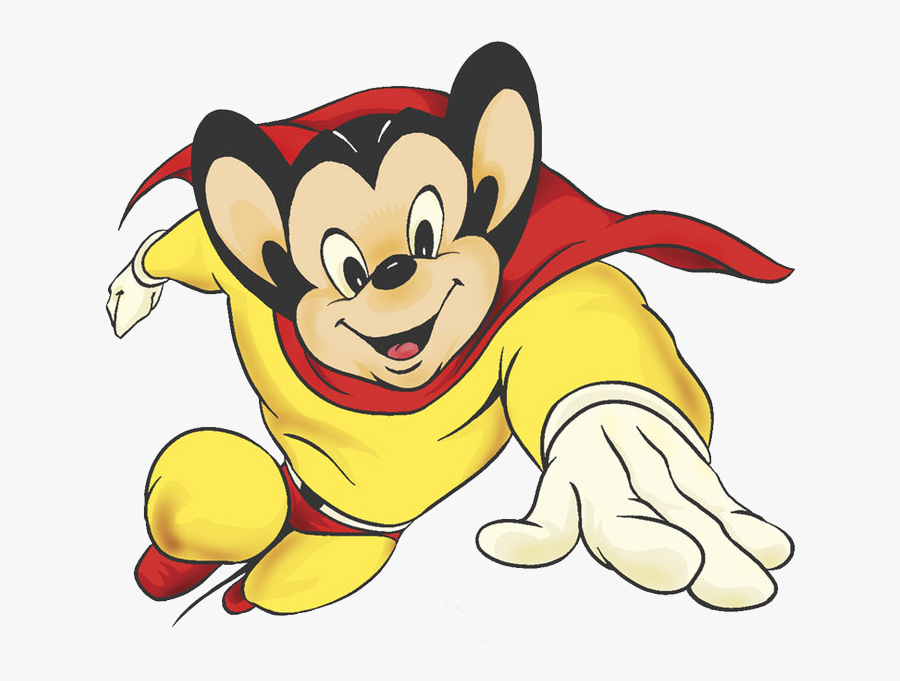 Cartoon,animated Cartoon,clip - Mighty Mouse No Background, Transparent Clipart