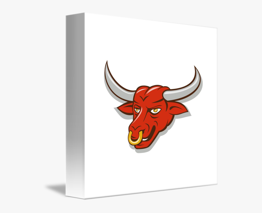 Clip Art Cartoon Bull Head - Texas, Transparent Clipart