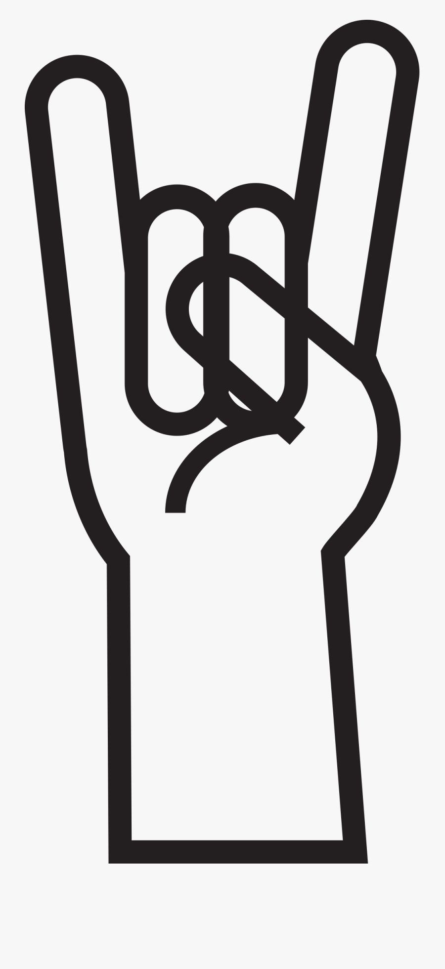 Wall Sticker Rock Hand Sign Clipart , Png Download - Emaze Wikipedia, Transparent Clipart