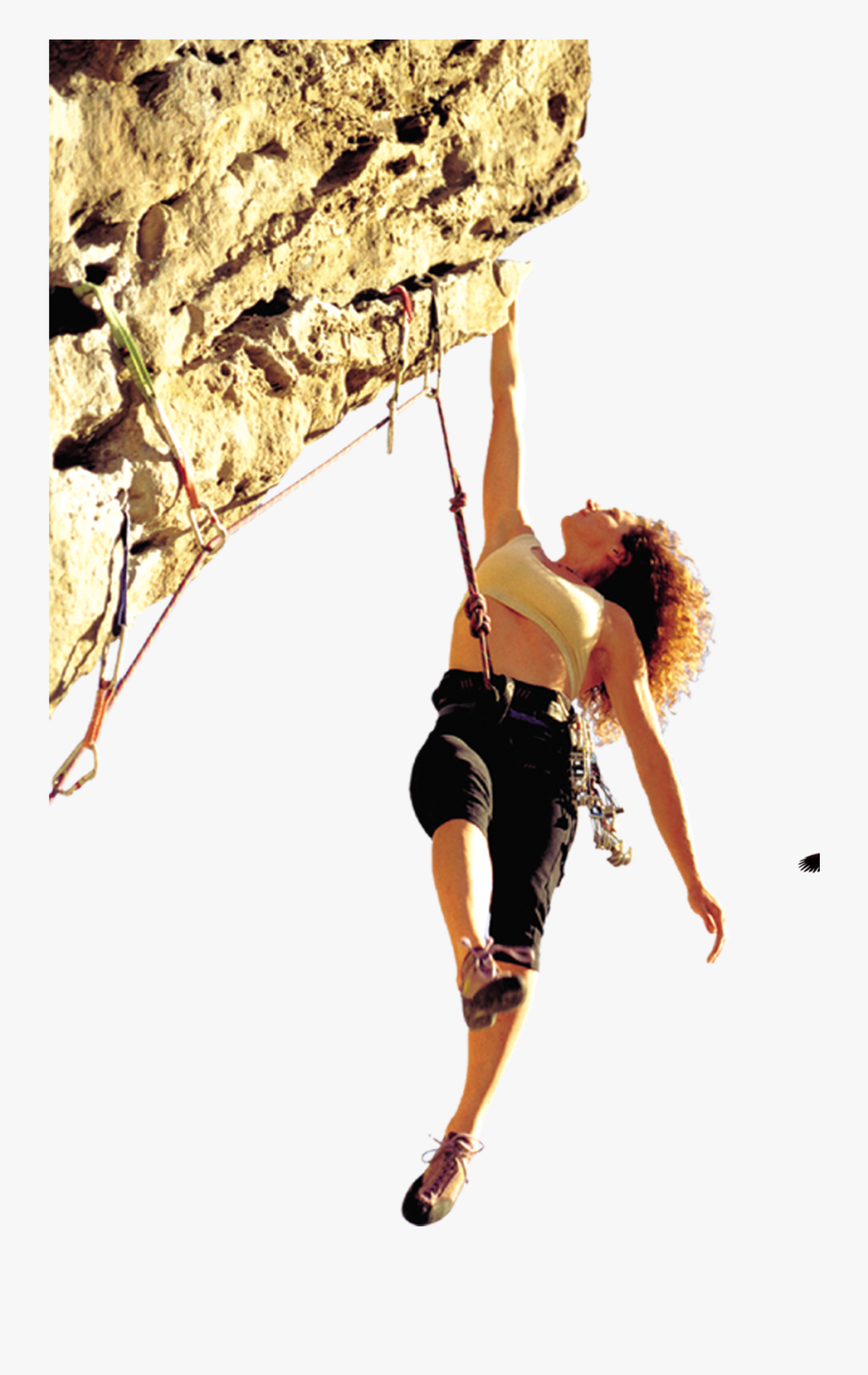 Transparent Rock Climbing Png - Rock Climbing Woman Vector, Transparent Clipart