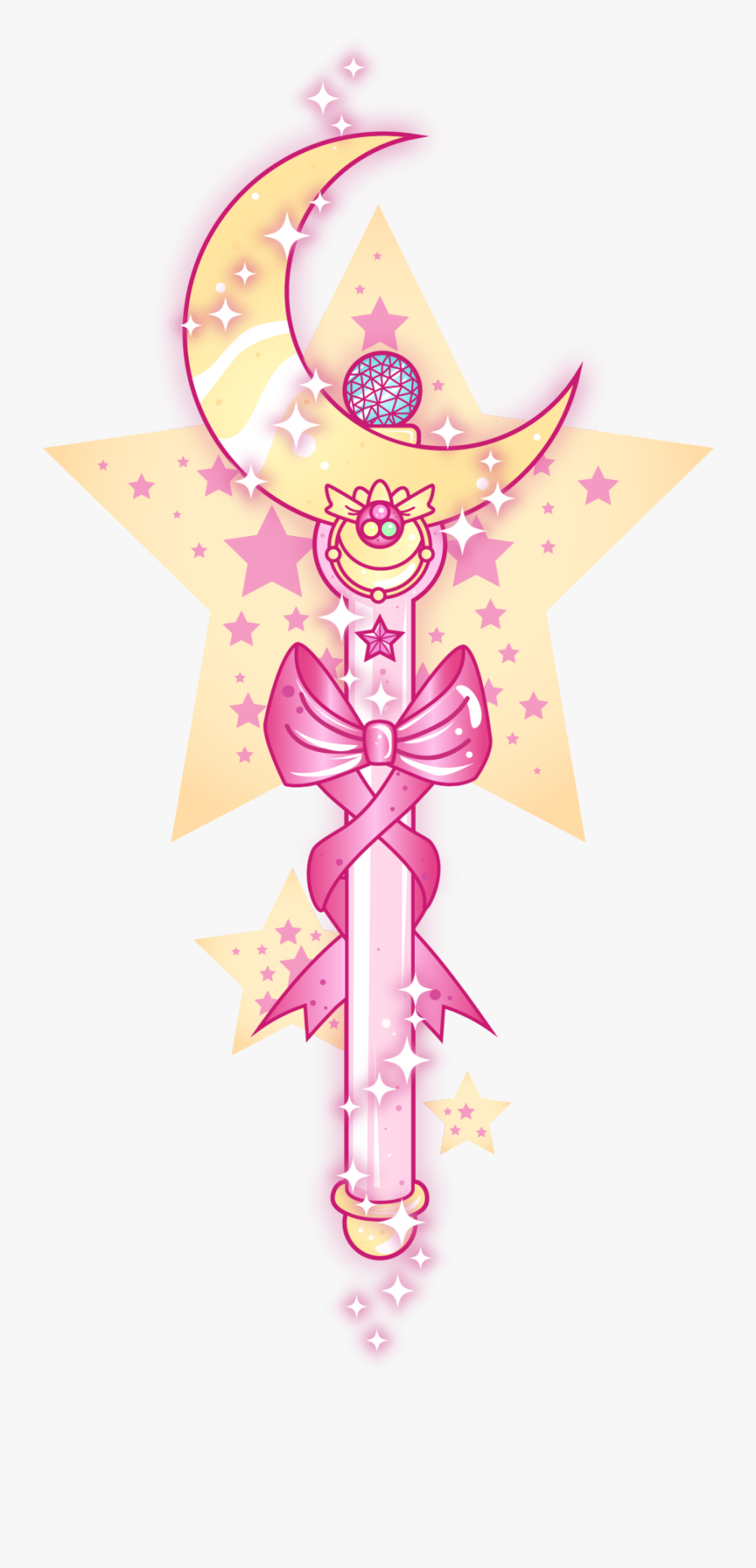 Sailor Moon Cetro Lunar, Transparent Clipart