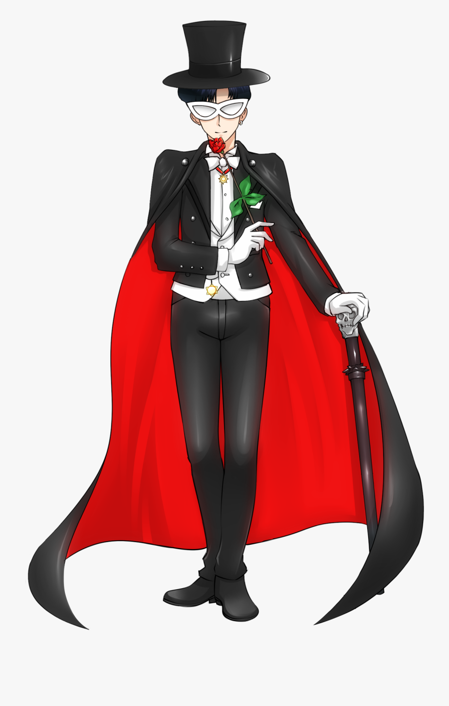 Tuxedo Mask Sailor Moon Sailor Mars Sailor Jupiter - Masked Tuxedo Costume, Transparent Clipart