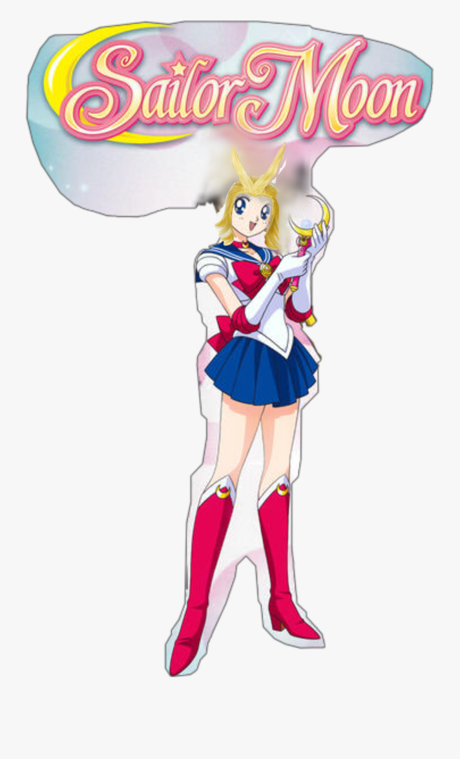 #all Might Sailor Moon #freetoedit - Sailor Moon As All Might, Transparent Clipart