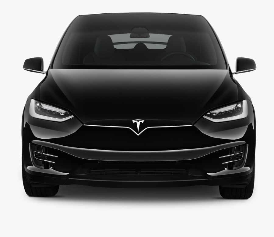 Transparent Tesla Model X Png - Tesla Model X Front View, Transparent Clipart