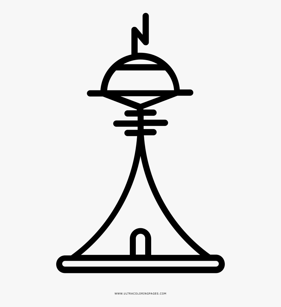 Tesla Tower Coloring Page - Tesla Tower Png, Transparent Clipart