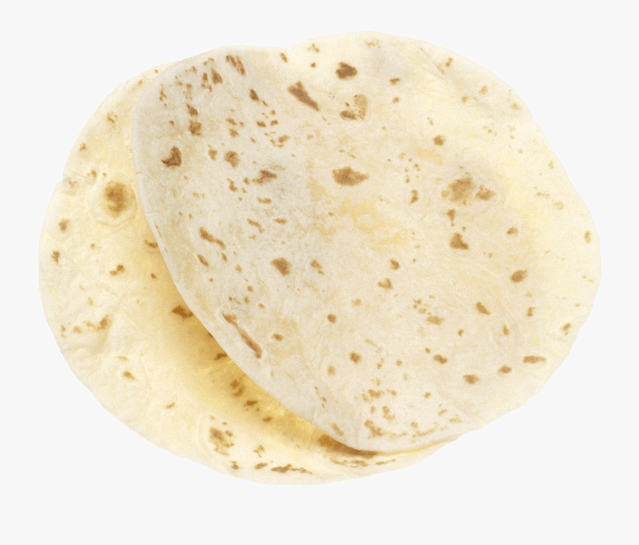 Two Flour Tortillas - Burrito Tortilla, Transparent Clipart