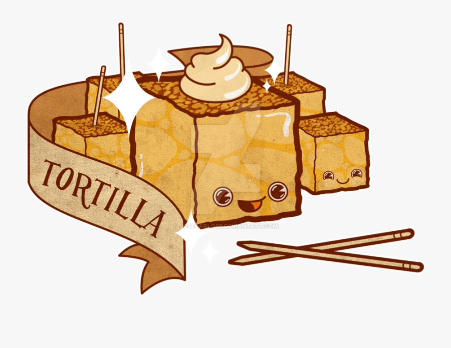 Tortilla - Tortilla De Patatas Kawaii, Transparent Clipart