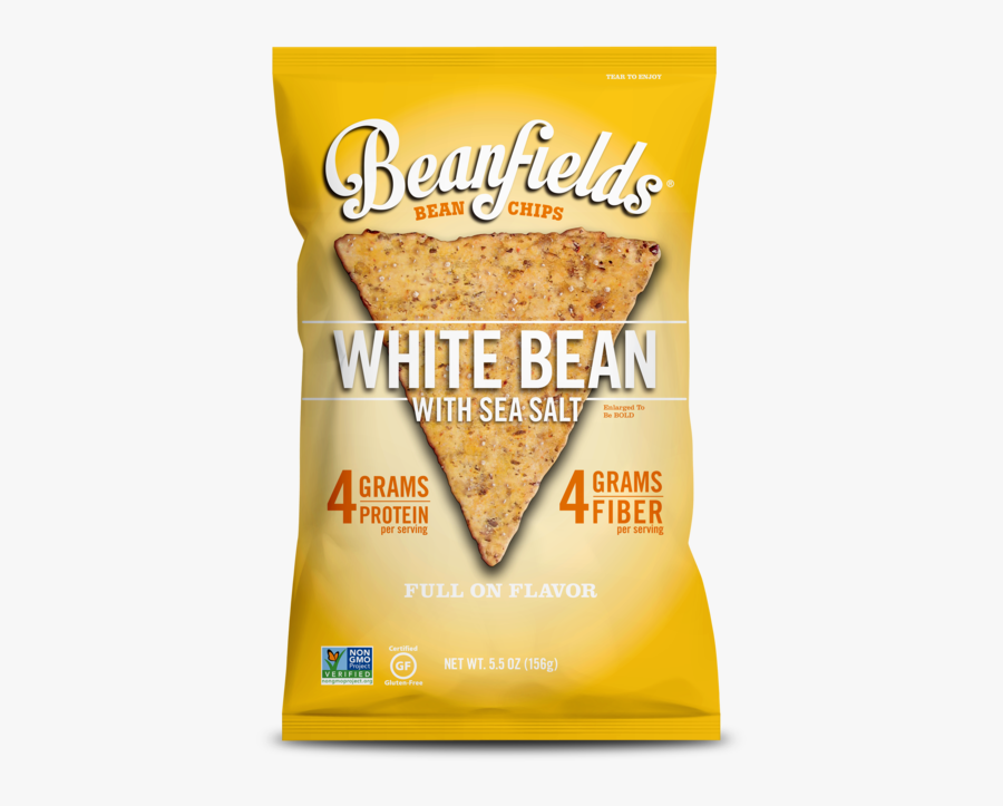 Beanfields Bean & Rice Chips White Bean, Transparent Clipart