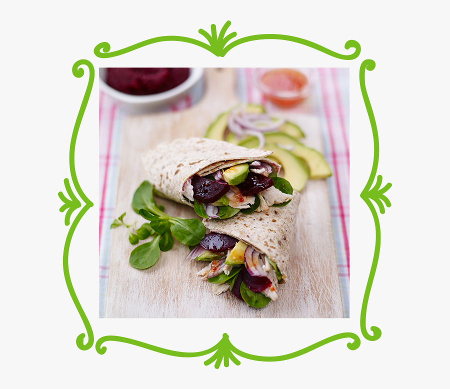 Transparent Chicken Wrap Png - Fast Food, Transparent Clipart