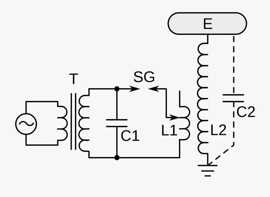 Tesla Coil Svg, Transparent Clipart
