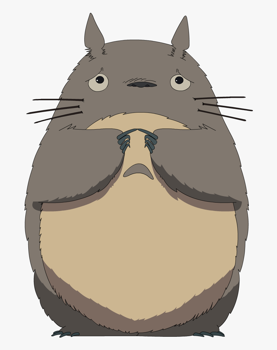 Sad Totoro By Jax89man-d4w0y23 - Ghibli Png, Transparent Clipart