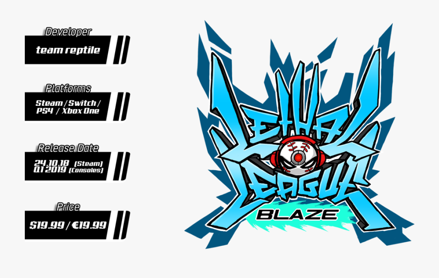 Lethal League Blaze - Lethal League Blaze Logo, Transparent Clipart