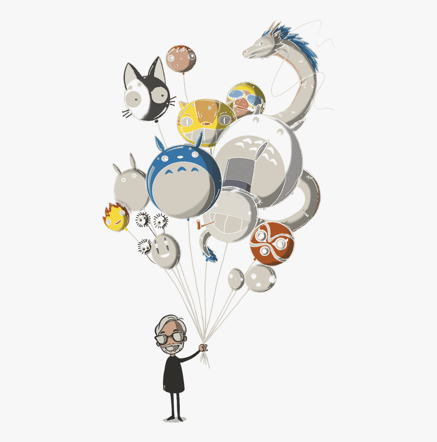 Studio Ghibli Balloons, Transparent Clipart