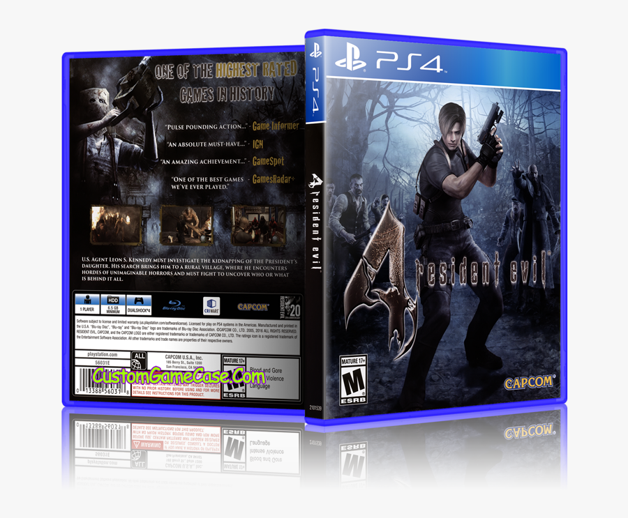 Transparent Ps4 Clipart - Resident Evil 4 Ps4 Cover, Transparent Clipart