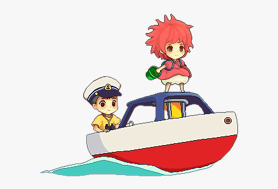 Ponyo Pixel Studioghibli - Studio Ghibli Gif Transparent, Transparent Clipart