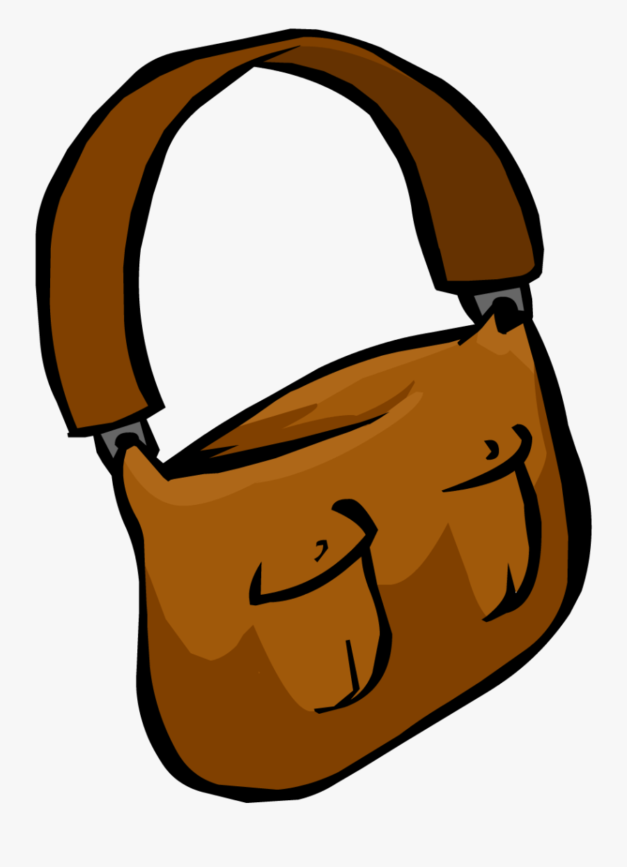 English - Club Penguin Messenger Bag, Transparent Clipart