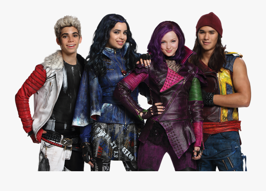 Download Disney Descendants Png - Descendants Mal Evie Jay And Carlos, Transparent Clipart