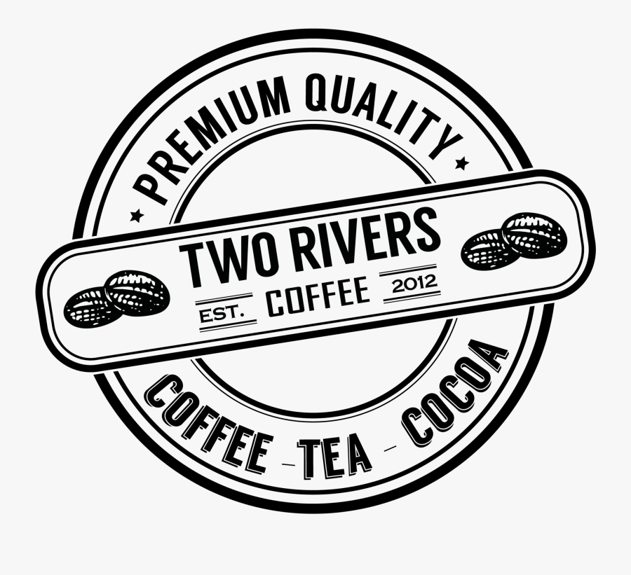 Two Rivers Coffee Logo, Transparent Clipart
