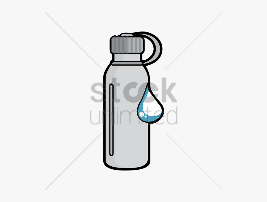 Clipart Resolution 600*600 - Easy Reusable Water Bottle Drawing, Transparent Clipart