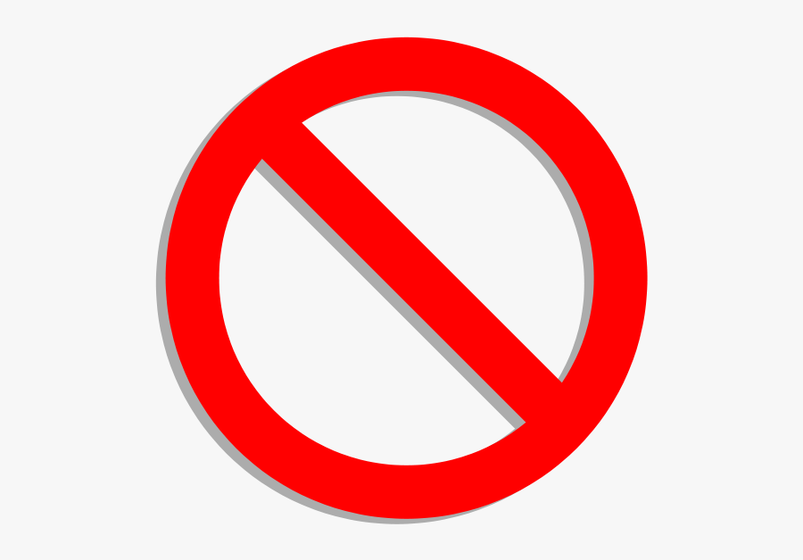 Do Not Allow Symbol, Transparent Clipart