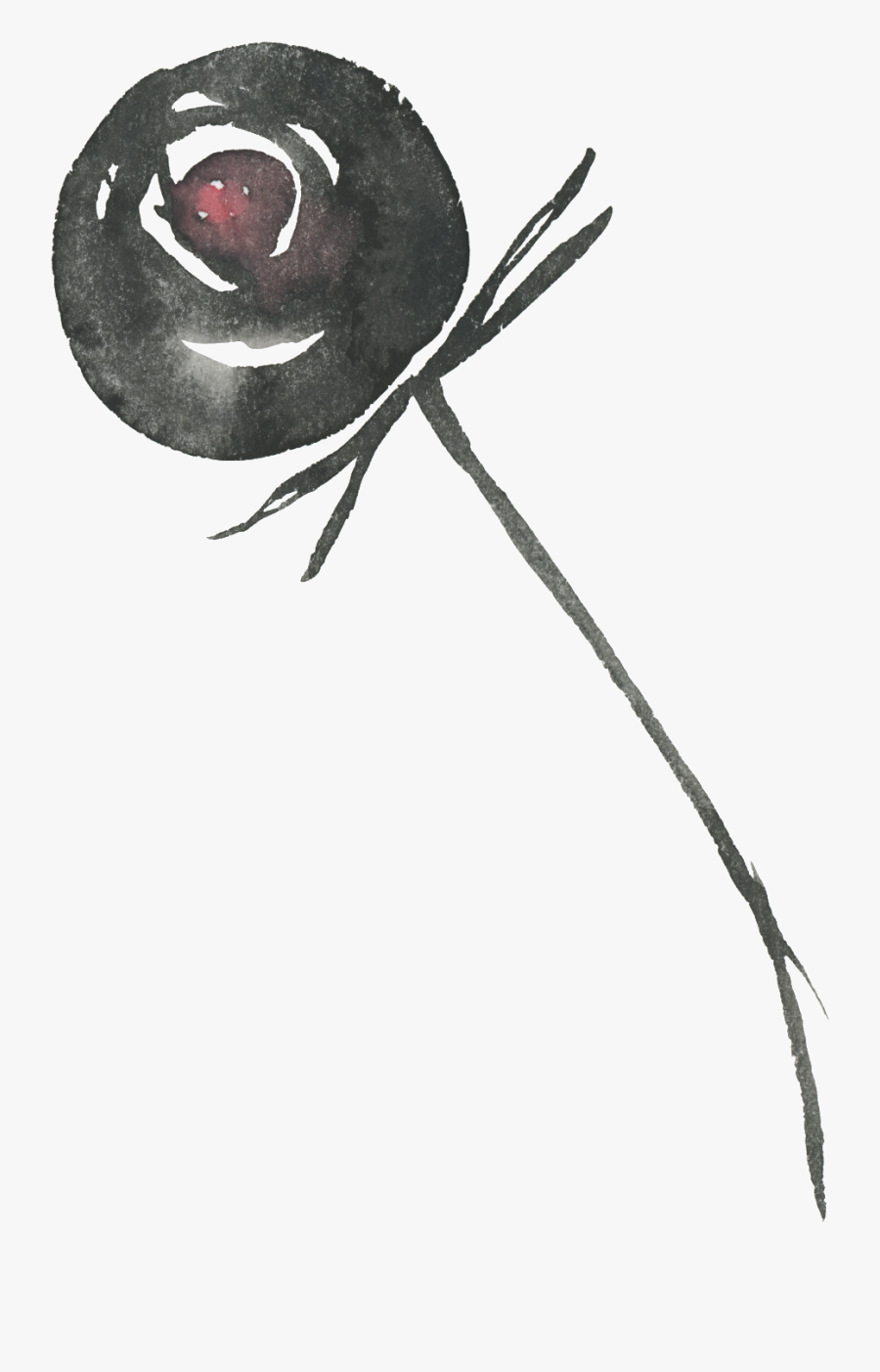 Vector Bouquet Black And White - Sketch, Transparent Clipart