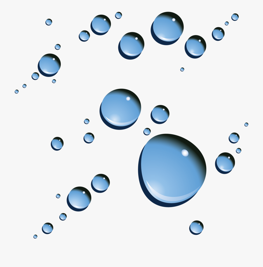 Water Droplets Clipart Simple Water - Crystal Water Drop Png, Transparent Clipart