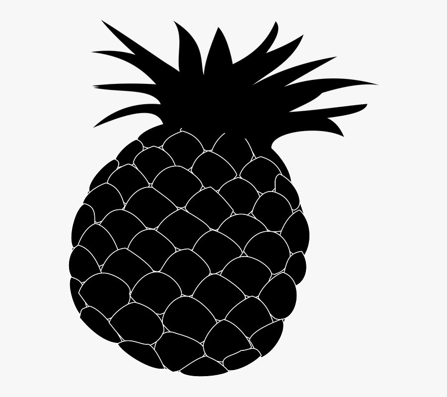 Pineapple, Fruit, Tropical, Fresh, Healthy, Food, Ripe - Black Pineapple Cartoon Png, Transparent Clipart