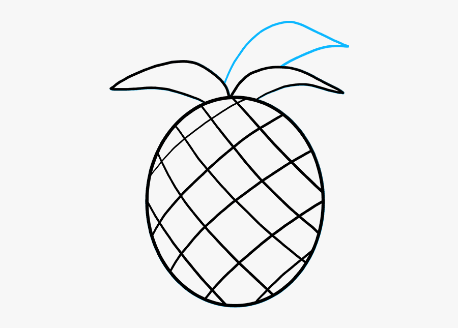 How To Draw Pineapple - Draw Pineapple, Transparent Clipart