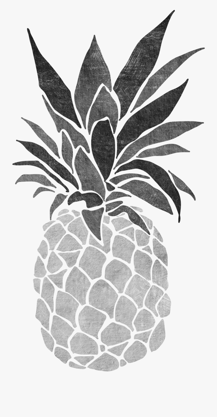Pineapple Fake Tattoo, Pineapple Temporary Tattoo - Painting Ideas Black And White, Transparent Clipart