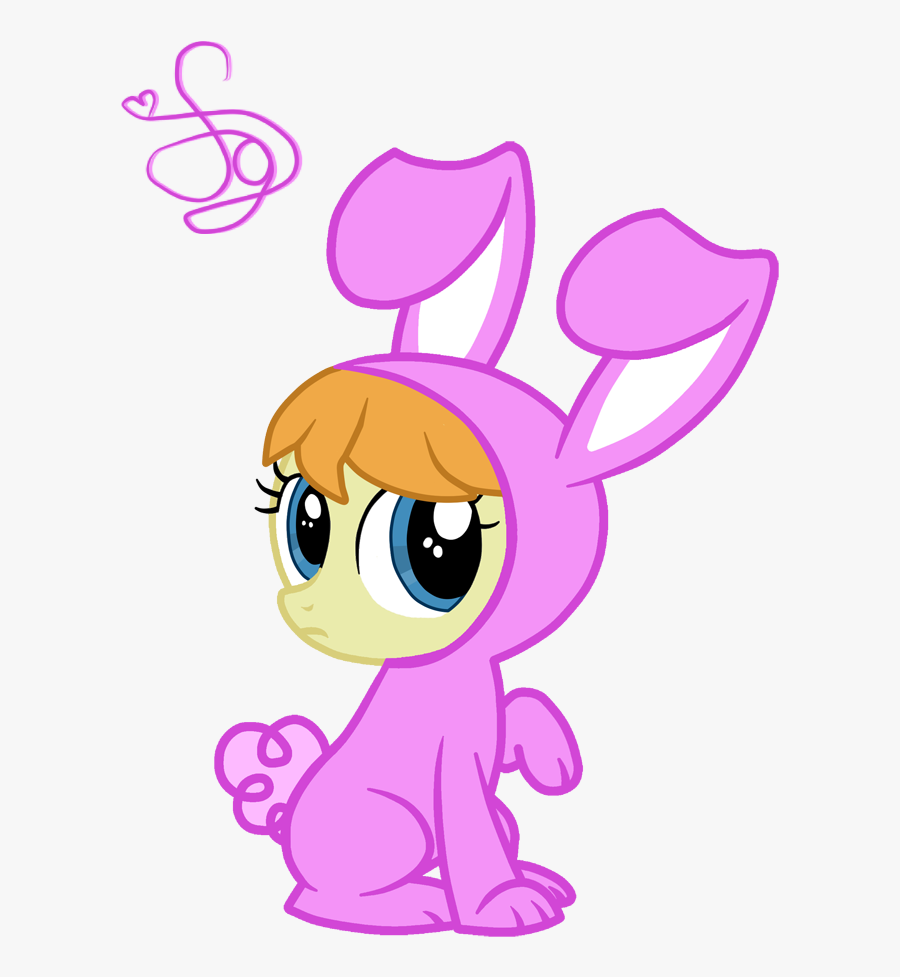 Cute Poppy Troll Holding Pumpkin Clipart - My Little Pony Bunny, Transparent Clipart