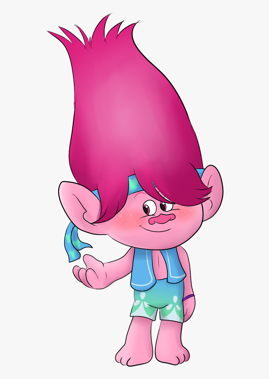 A Genderbent Poppy Now 
a Picture To Go With Branch - Male Poppy Troll, Transparent Clipart