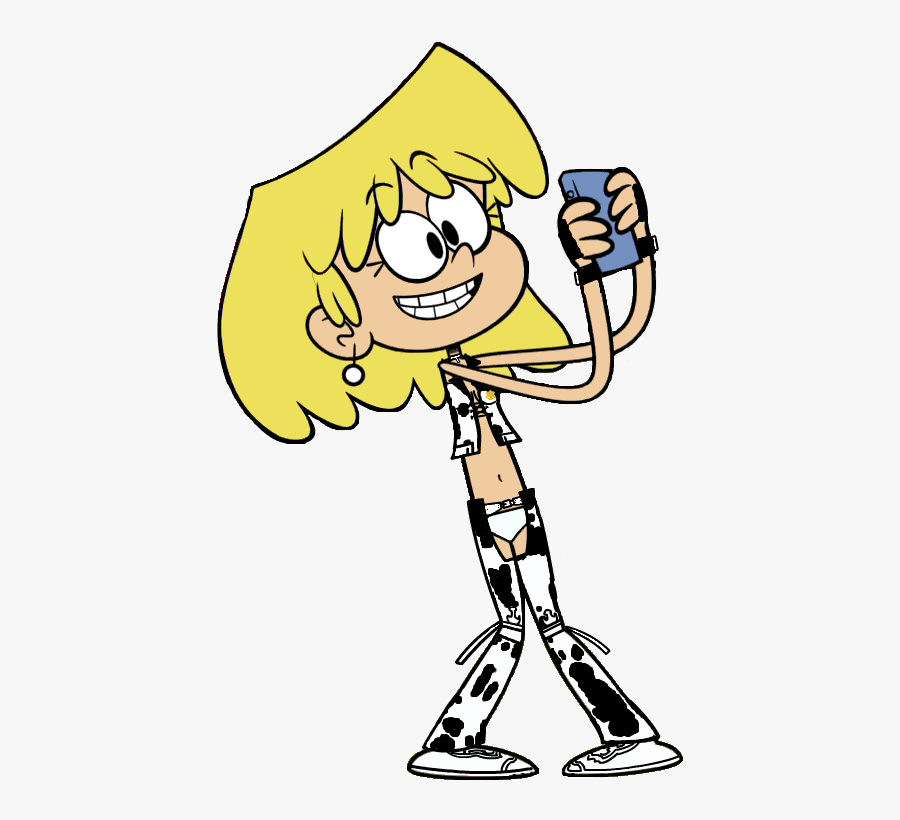 Lori Loud As Dixie Clemets Holding Her Phone - Loud House Lori Bikini, Transparent Clipart