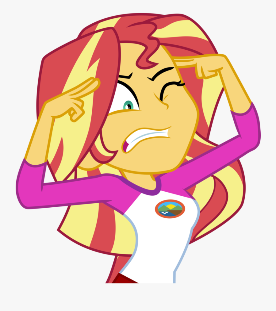 Sunset Trying To Harness Her Mind Powers Unshaded By - Overwatch Orisa Twilight Sparkle Skin, Transparent Clipart